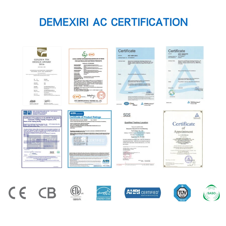 Demexiri Inverter AC 9000Btu Cheap Split Air Conditioners R410a Climatiseur Air Conditioner Wall Mounted