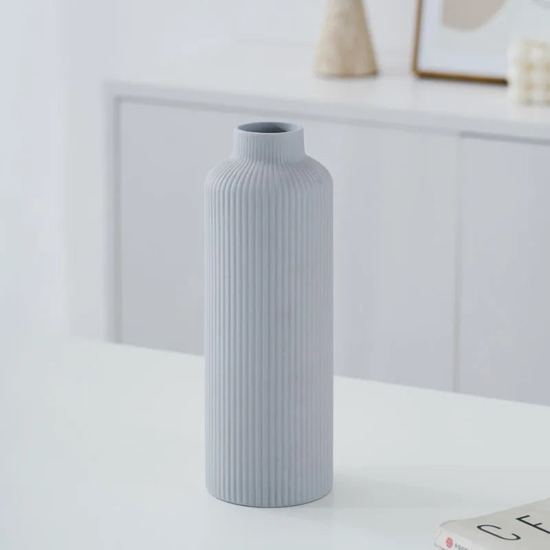 YBH Home Decor Striped Table Porcelain Vases High Demand Import Products Ceramic Vase Home Decor Vases Import From China
