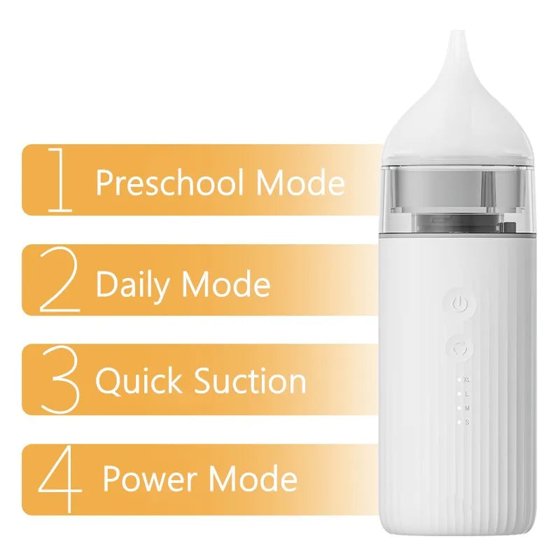 Baby Electric Nasal Aspirator Household Nose Suction Device Food Grade Silicone for Ear and Nose Care Infant Nose Ear Gadget