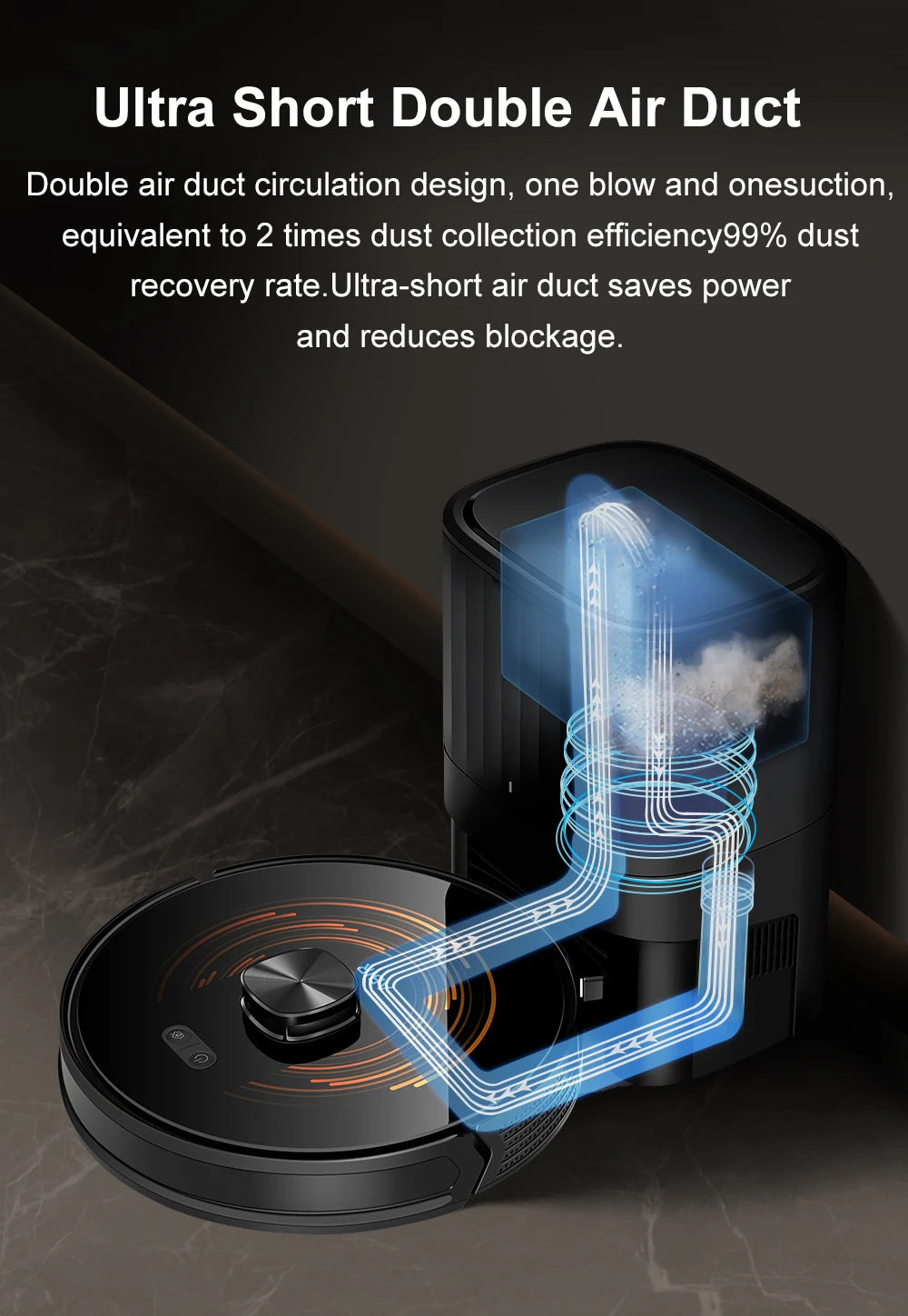 New Arrival Home Robot Vacuum Cleaner  and Dust Collector Bin Self Empty Vacuum Cleaner