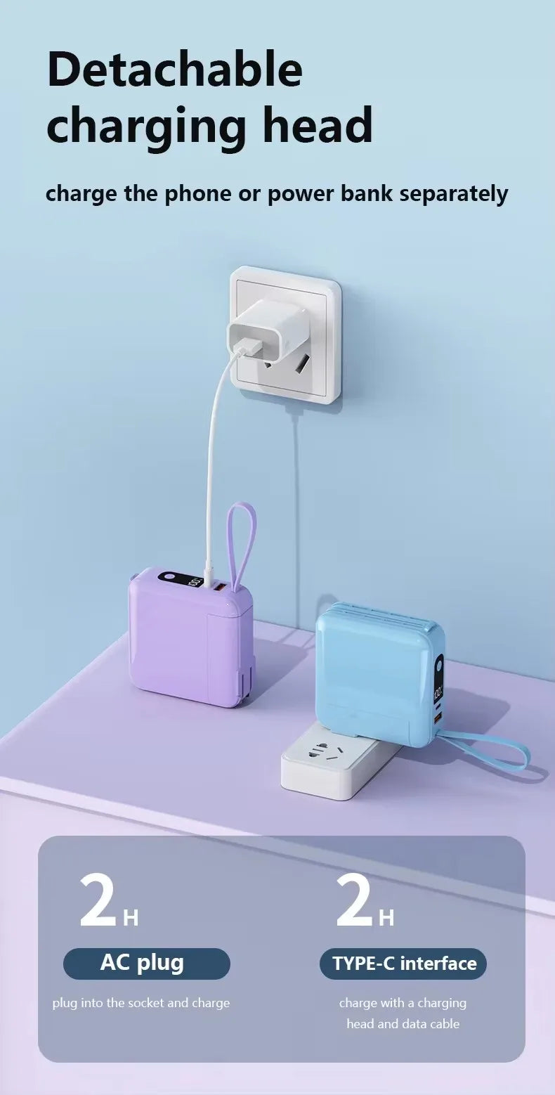 Popular Portable Wireless 2 in 1 Magnetic Wireless Charging Power Bank 10000mAh Power Banks