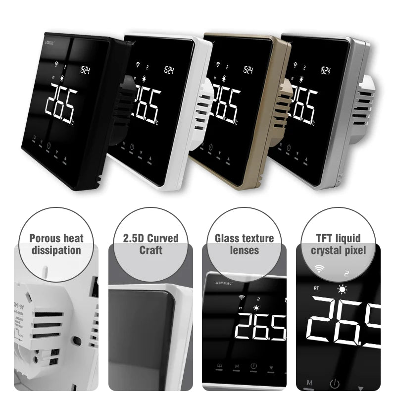 Wi-fi Water Floor Heating Thermostat for 16A Electric 3A Water Heating Gas Water Boiler Work with Alexa Yandex