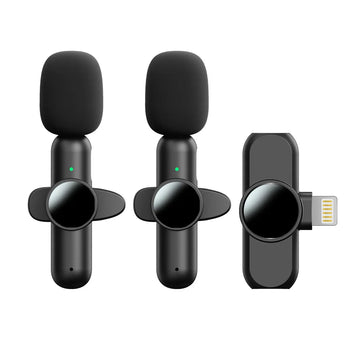 K3 2 in 1 Popular Wireless Microphone Light Ning Podcast Equipment for Mobile Phone Professional Wireless Microphone
