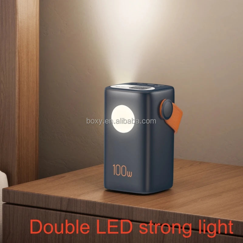 Portable 100W+30W PD+QC Outdoor Laptop Power Bank With Light Large Capacity Super Fast Charging Power Banks 60000mAh for Laptops