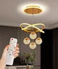 2025 Factory Luxury En Cristal Pendant Lighting Fixture 120V-220V 88W Tri-Color Dimmable Remote Chandelier for Dining Room