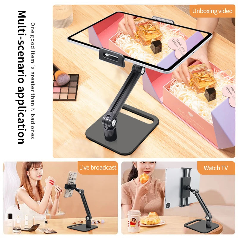 Wholesale Cheap Portable Lazy Phone Holder Non-slip Mobile Phone Desktop Stand Mobile Phone Fold Stand for 4-12.9inch Device