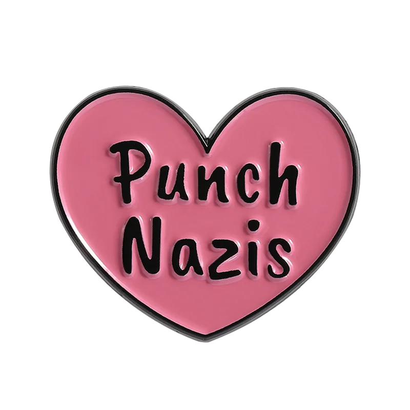 Defend Justice Enamel Pin Stand for Rights Anti Hate Metal Brooch Lapel Badge Jewelry Gift for Friends