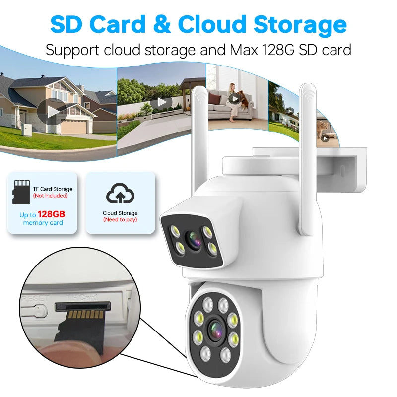 1080p Security Camera for Home Two Way Talk Wireless Ptz Smart Wifi Camera Indoor Camera With Full Color Night Vision