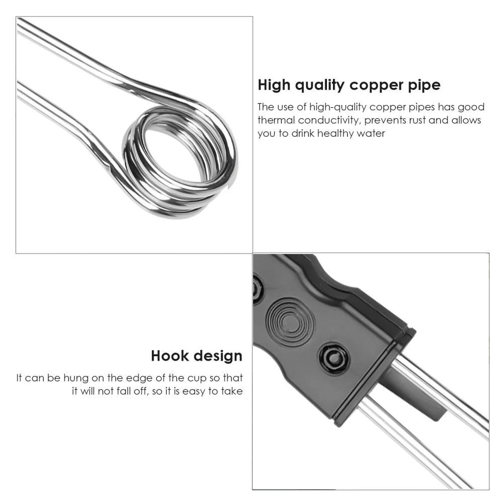 Portable 12V 24V Car Immersion Heater Portable High Quality Safe Warmer Fashion Durable Auto Electric Tea Coffee Water Heater