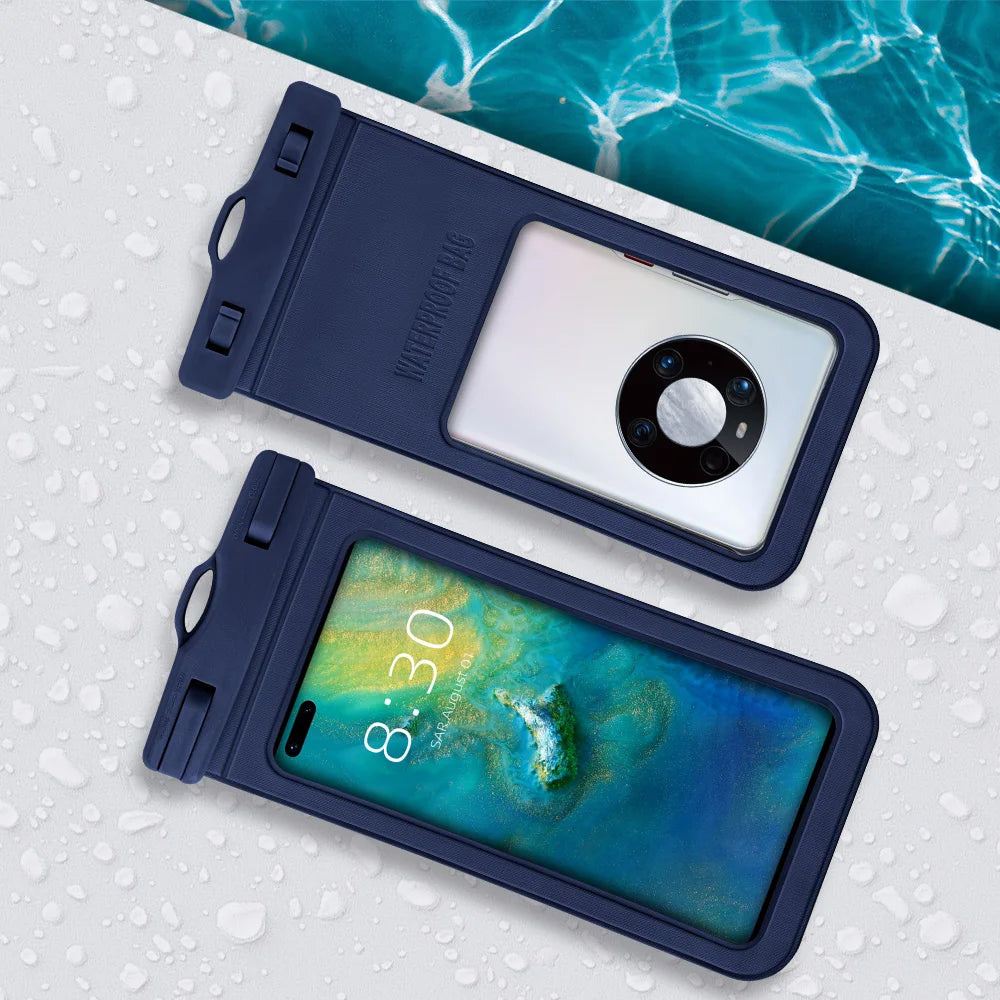 Waterproof Cellphone Case for Diving | Large Handphone Pouch for All Mobile Devices
