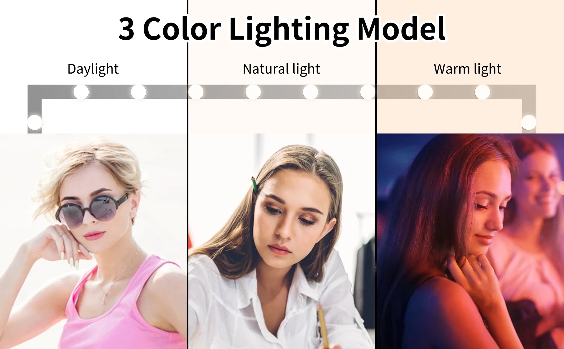 US Stocks Free Dressing Standing LED Large Oversized Wall Mounted Body Floor Mirror Full Length with Light Bulbs for Bedroom