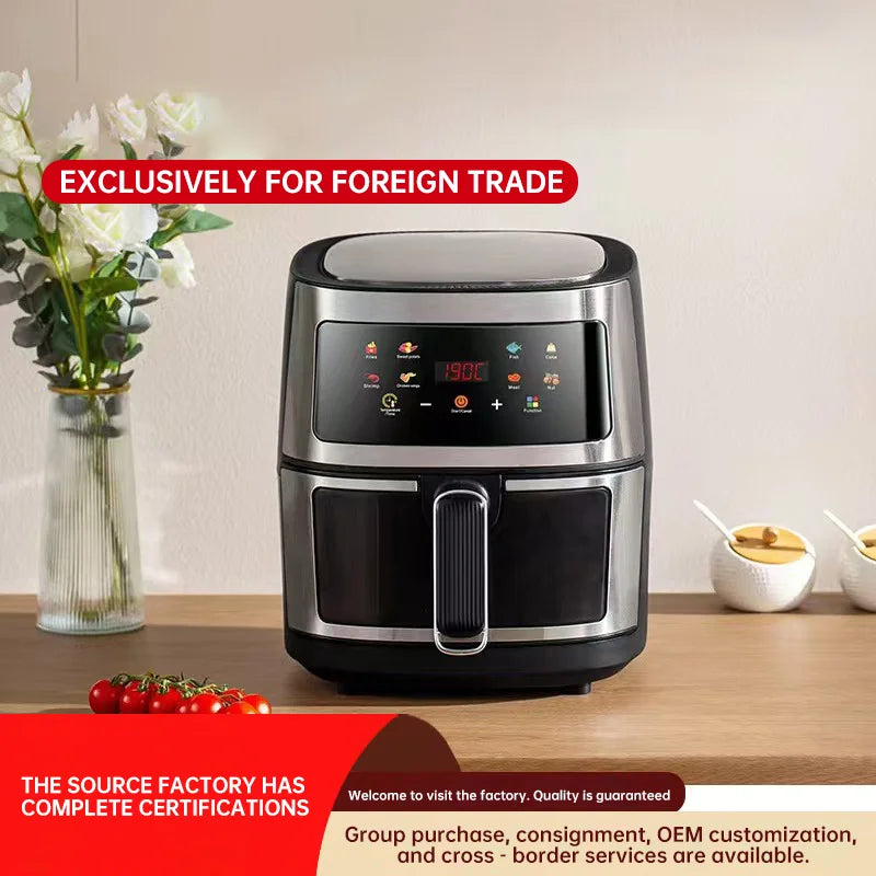 ISolfan China Multifunctional Smart New 6L Electric Digital Oven Cooker Hot Steam Stainless Steel  AIr Fryers Machine for Sale