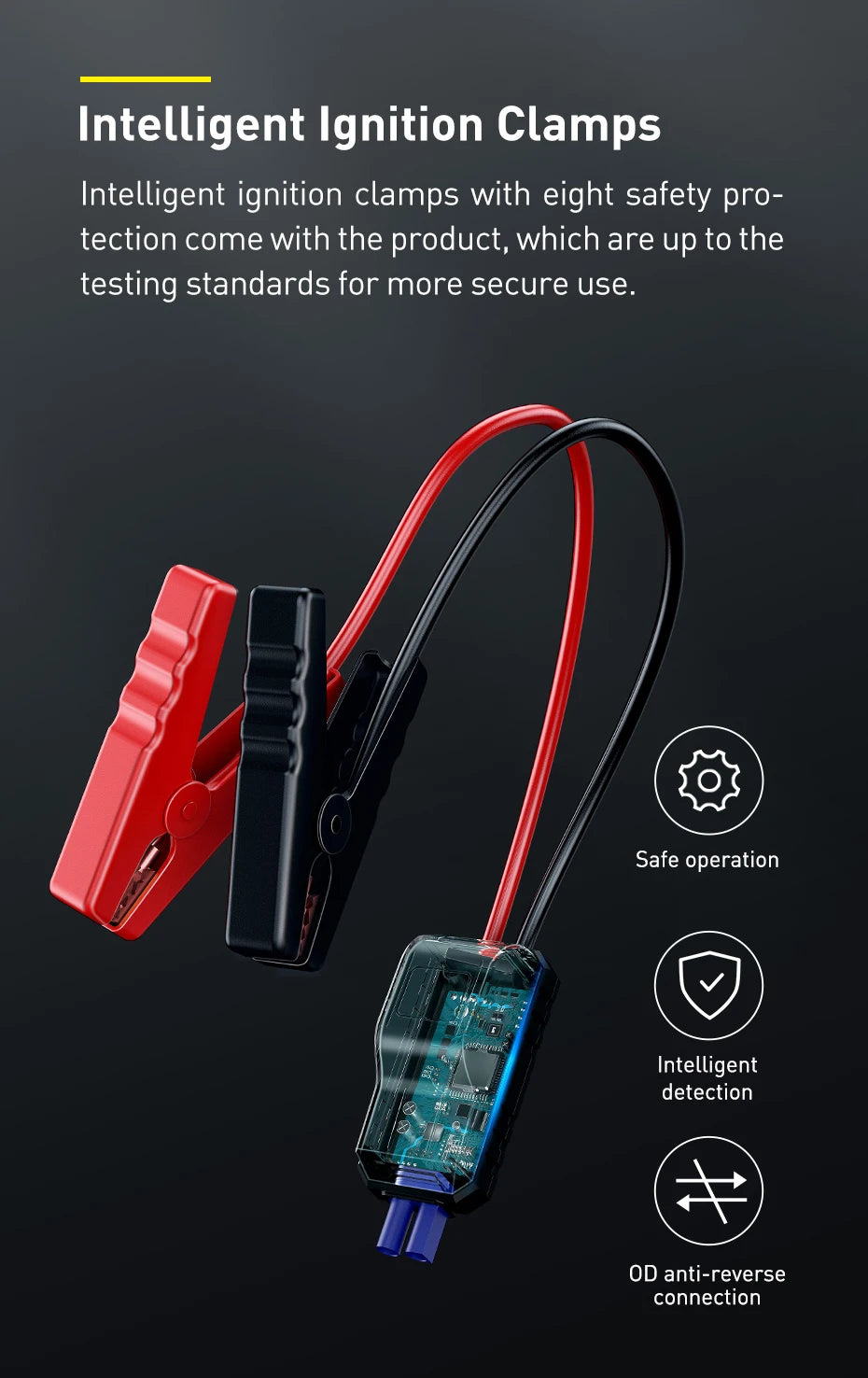 Baseus Car Jump Starter Power Bank 2000A / 1000A 12V Portable Battery Charger Auto 12V Emergency Booster Starting Device