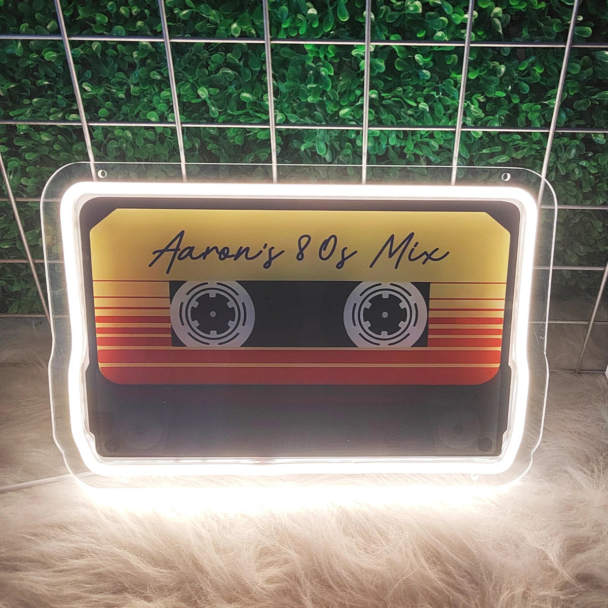 Neon Sign LED Tape Record Player for Home Office Company Party Bar Neon Lights Atmosphere Room Decorative Lighting