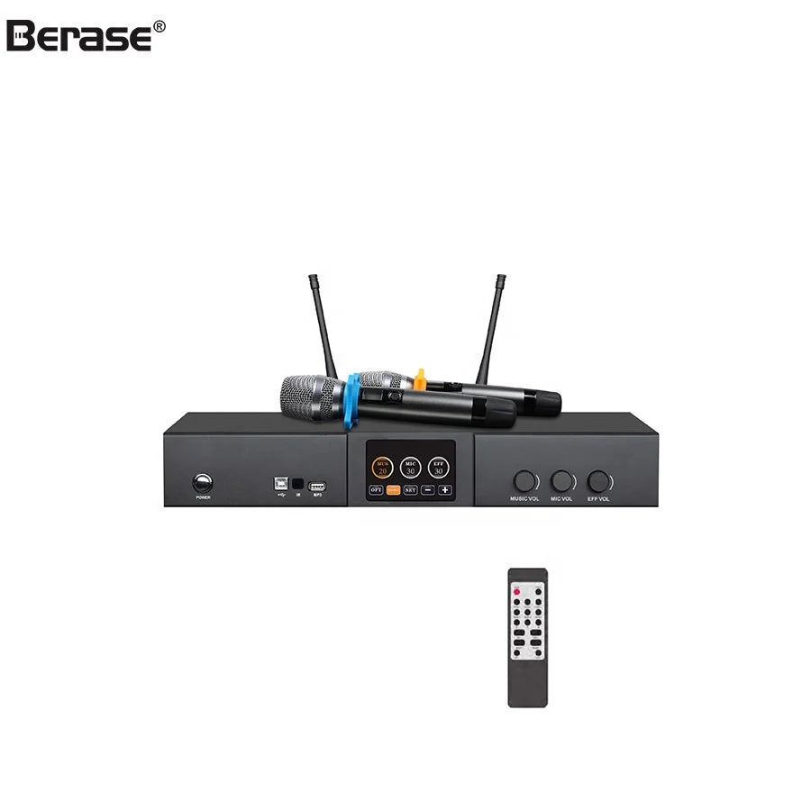 Berase  Customize KS-400110V-240V Home Karaoke Professional  Digital Power Amplifier With MIC/Remote/DSP Processor