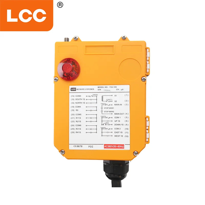 LCC F24-10S Electric Mini Winch Crane Radio Wireless Remote Control Switch