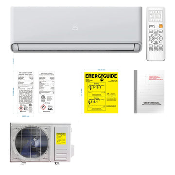 Smart Wifi 24000 Btu  220V 60HZ R32  Inverter Wall Mounted Cooling and Heating Mini Split air Conditioners