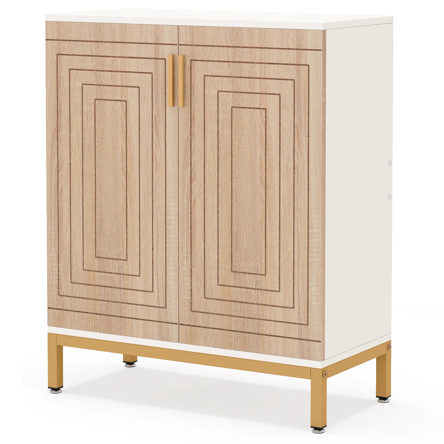 US Local Shoe Cabinet, 20 Pairs Modern Shoe Storage Cabinet with Doors, 6-Tier Freestanding Entryway Shoe Organizer Rack