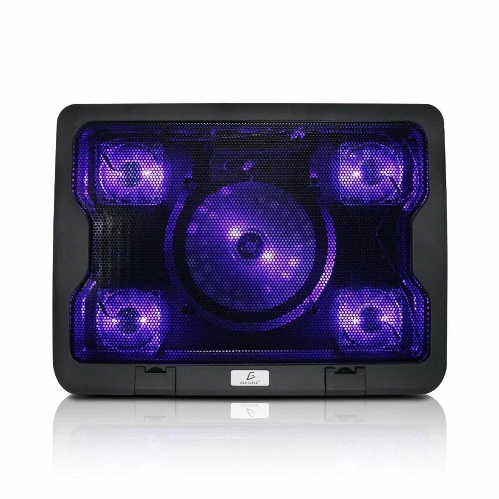 GDL Multifunctional Plastic Cooling Base for Laptop 2 Fans and Adjustable Position Laptop Stands Clear.CR26