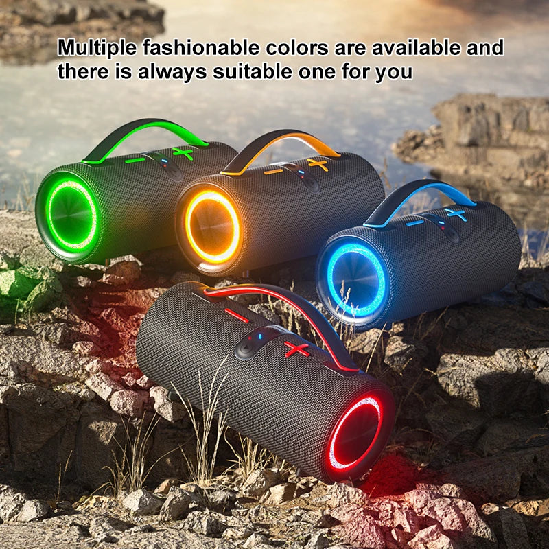 Outdoor Portable Mini Wireless for Bluetooth Speakers New Private Design RGB Effect Noise Cancelling Mic Waterproof Computer