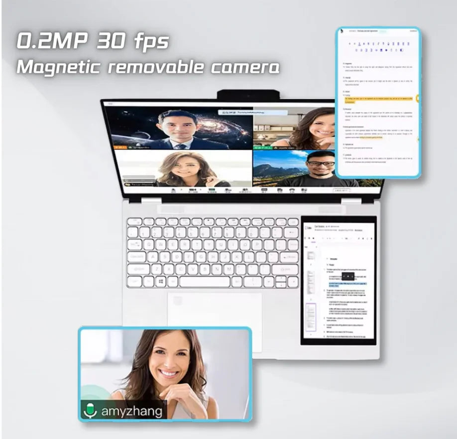 512GB SSD Personal & Home Laptops Computer Cheap Business Laptop Custom logo CPU N150 Win11 15.6+7inch Netbook