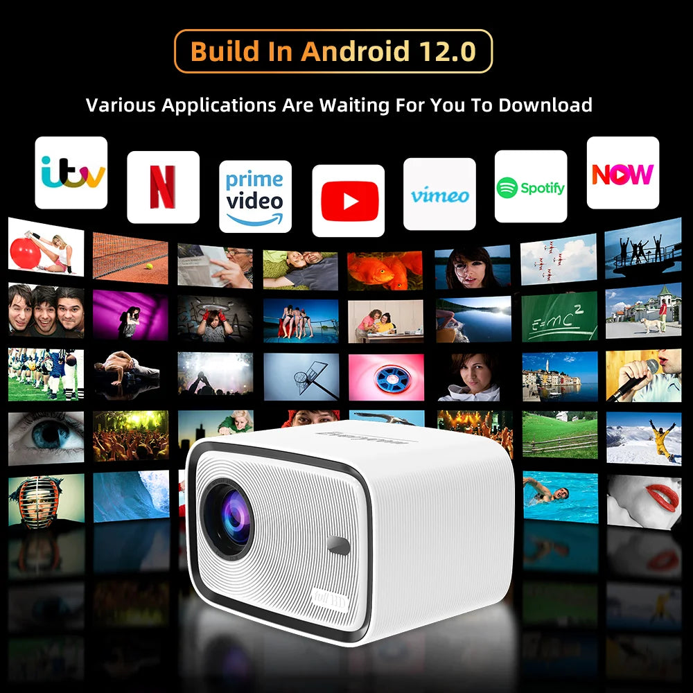 Everycom H5 Pro  Full Hd Led Android 12  Projector Cinema   Smart  Led Video 1080p 4k Projector