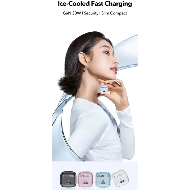 Anker 30W PD Charger Zolo PD30W 20W USB C GaN Fast Charging PIQ 3.0 Foldable PPS for iPhone and for Galaxy