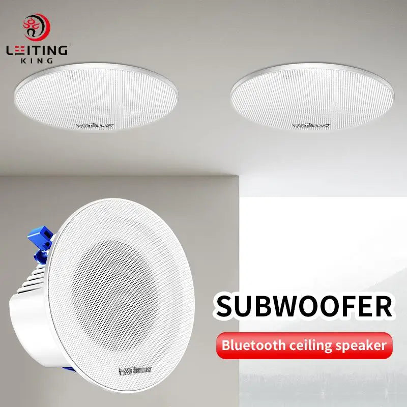 LEITING KING RC-401 Host 4 Inch 15W Ceiling Speaker Wireless Indoor Ceiling Speaker Embedded  Speakers