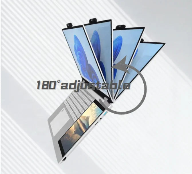 512GB SSD Personal & Home Laptops Computer Cheap Business Laptop Custom logo CPU N150 Win11 15.6+7inch Netbook