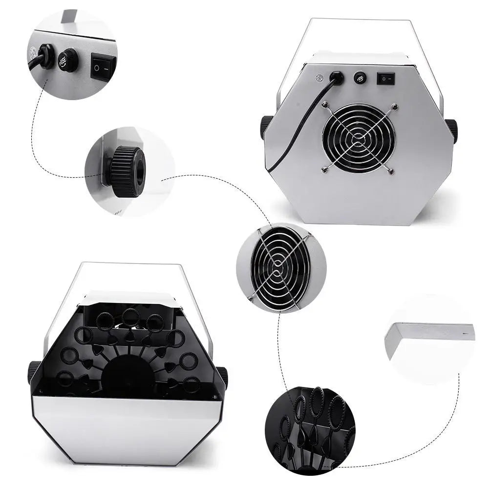 Kids Mini Remote Control Automatic Stage Soap Bubble Machine Powpartyofessional Bubbles Machine for Wedding Party DJ Children