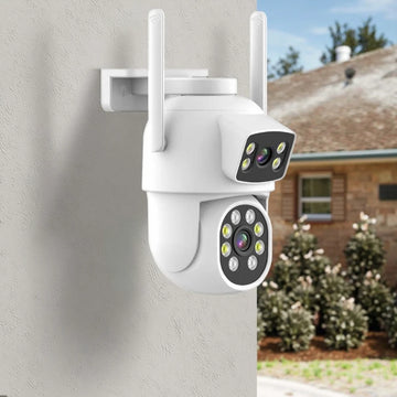 Dome Cctv Outdoor Security Camera High Definition Full Color Night Vision Motion Detection Humanoid Tracking Ip Wifi Ptz Camera
