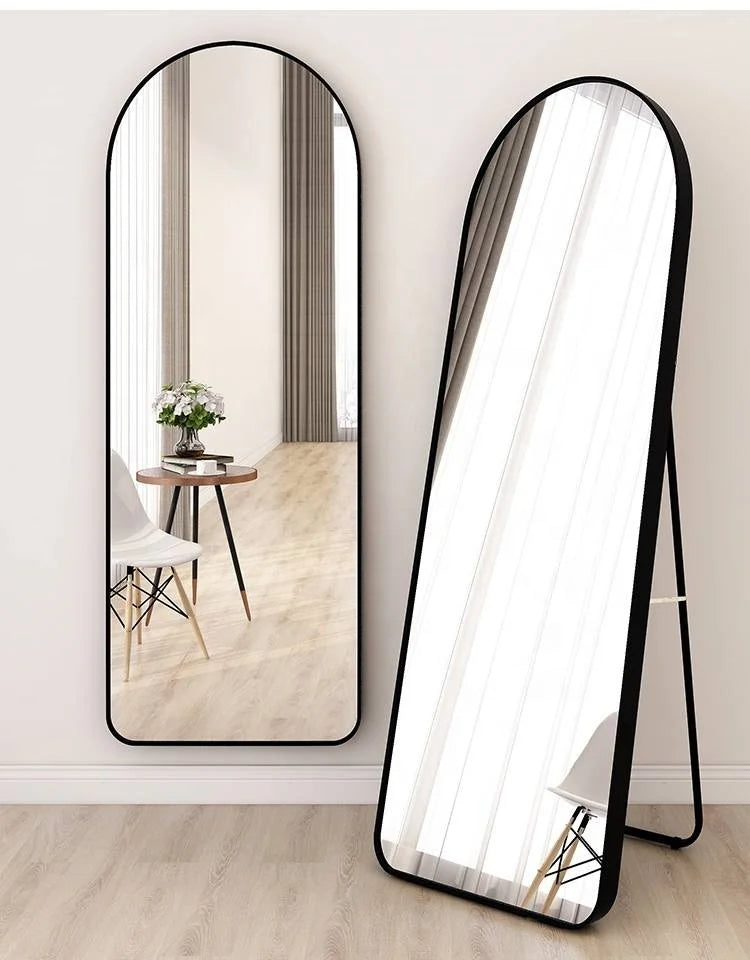 80*180cm Contemporary Glass Full Length Long Standing Mirror Antioxidative Big Wall Mirror ultra clear