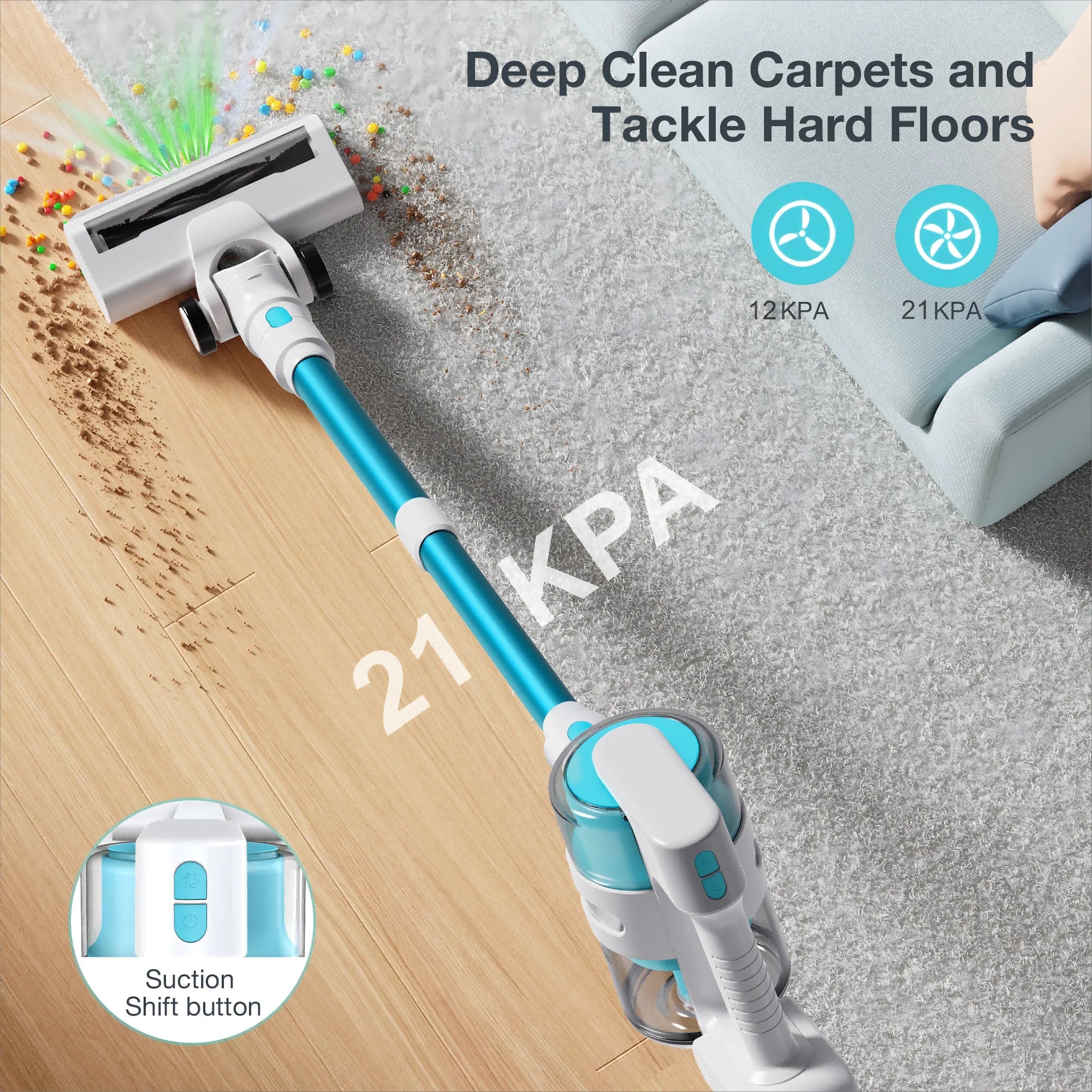 Moosoo S6 21kpa Suction Power 2600mAh Battery Cleaner Vacuum Portable Vacuum Cleaner Aspirateur Vacuum Cleaners