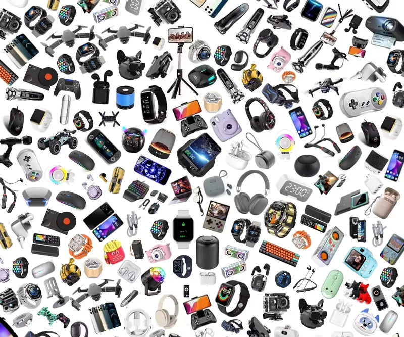 Good Reviews Surprise Wireless Earphone Headphones Smart Watches Electronics Christmas Gadgets Mysterious Lucky IPS Rubber