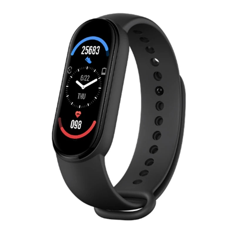 2022 Customized M6 Smart Strap Waterproof Sports Fitness Tracker Wrist M6 Bracelet Wearable Device Wristband Smart Watch