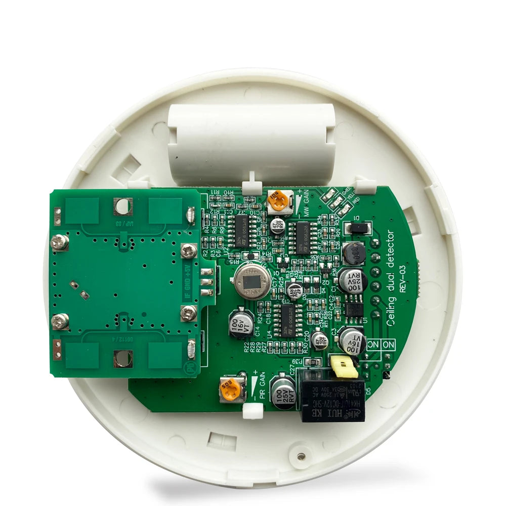 DC 12v 360 Degree PIR Microwave Wired Ceiling Mounted PIR Detector for Home Security System
