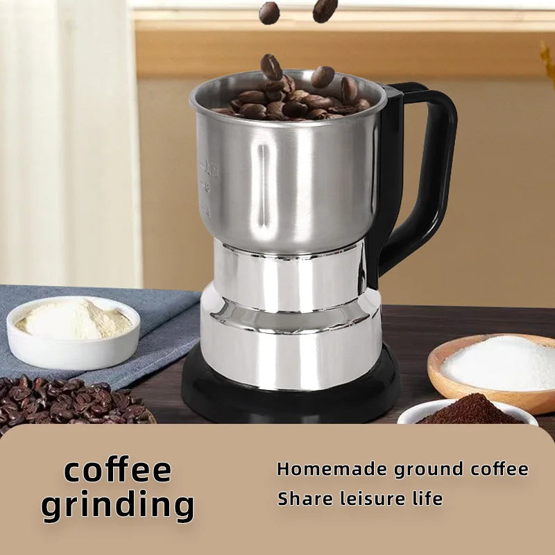 Portable Stainless Steel Personal Blender Classic Design Electric Coffee Bean Grinder Handheld Kettle for Home Hotel Tea Tools