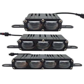 High Power With Fan Car Spotlights Led Grille Lights Fog Work Light External Auxiliary Lights Off-road Vehicle SUV Truck