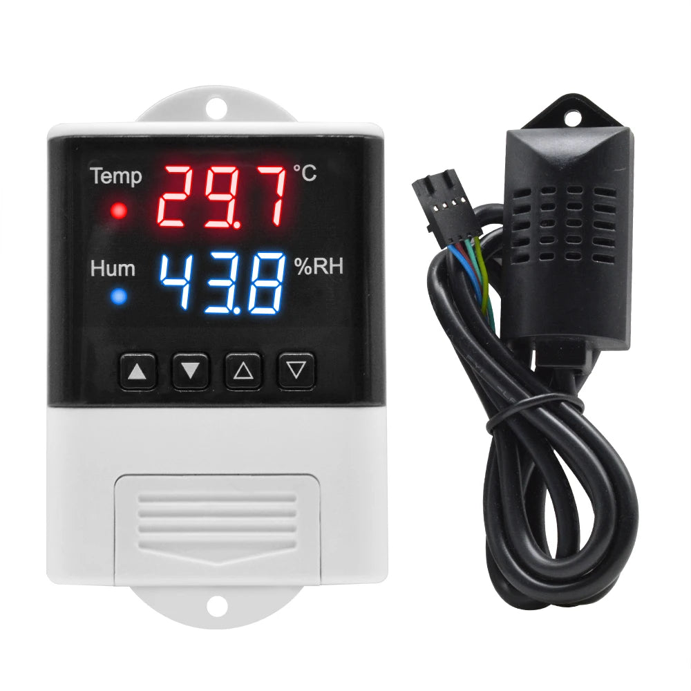 Wifi Thermostat Humidistat 12V 110V 220V Digital Temperature Humidity Controller Regulator Auto Car Incubator Thermoregulator