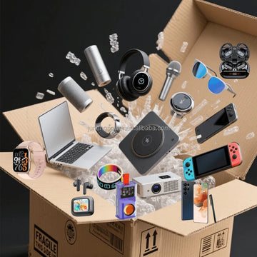 Good Reviews Surprise Wireless Earphone Headphones Smart Watches Electronics Christmas Gadgets Mysterious Lucky IPS Rubber