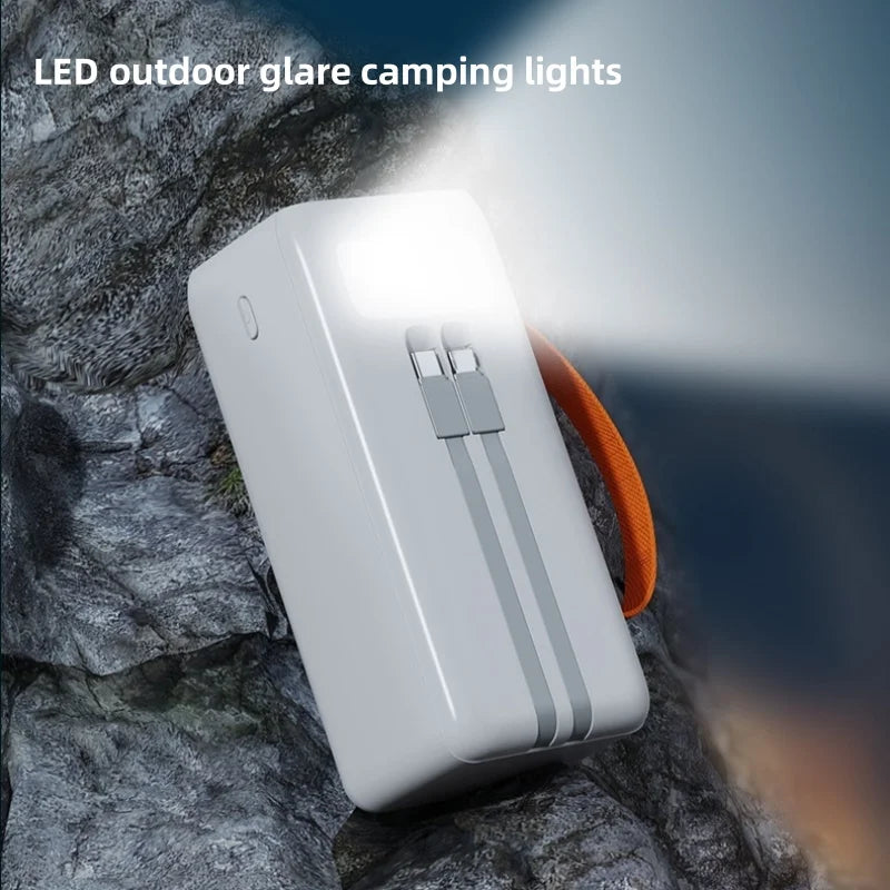 Large Capacity 50000mah 7 Port Output Power Banks Digital Display USB Type-C PD 22.5W Power Bank 50000mAh Portable Power Station