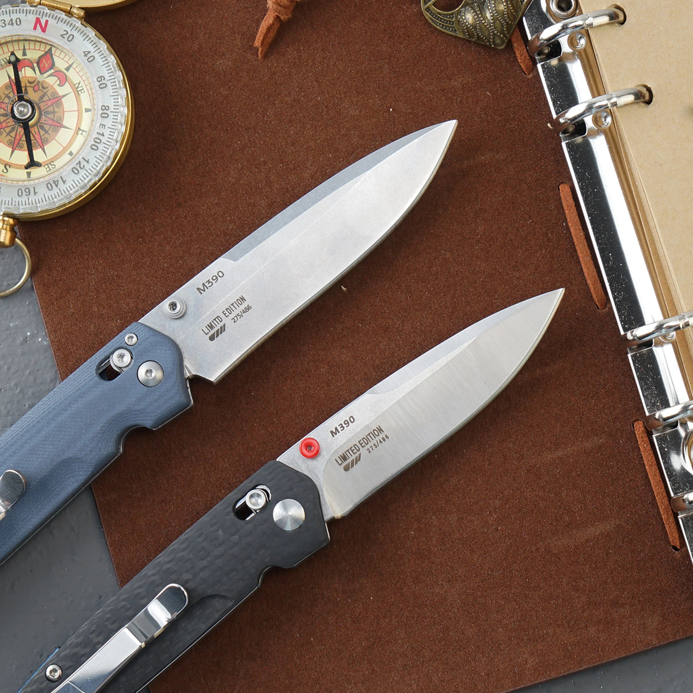 Brand New Spot Goods  Self Defense Tactical Ops Folding Knife with M390 Steel for Outdoor and Security Use