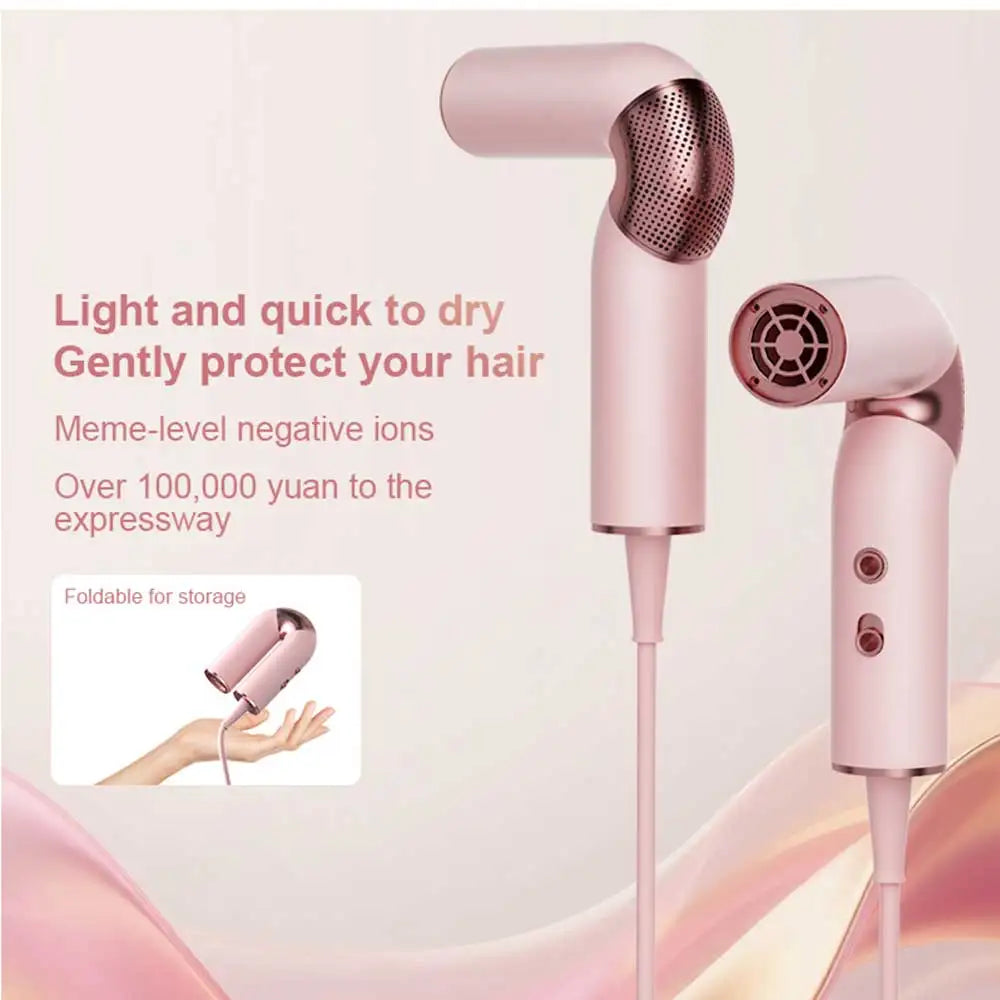 2025 Portable Foldable MINI Hair Dryer 110000 RPM Brushless High-Speed 110000 RPM Pocket Negative Ions New Travel Hair Dryer