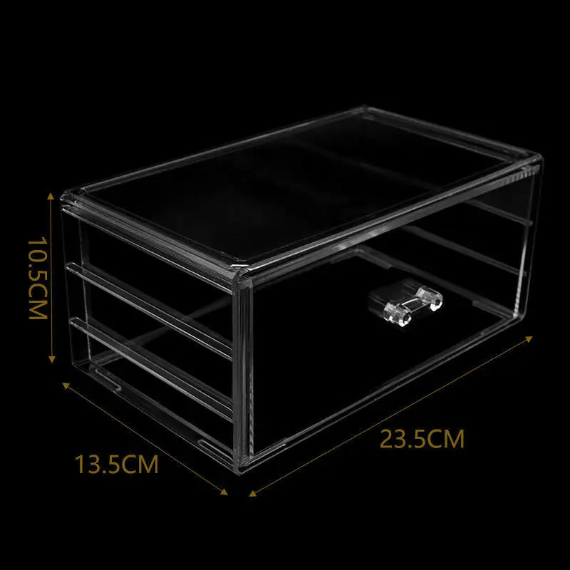 Cosmetics Beauty Supplies Acrylic Makeup Box Lipstick Jewelry Hair Accessories Makeup Brush Organizer Storage with Drawers