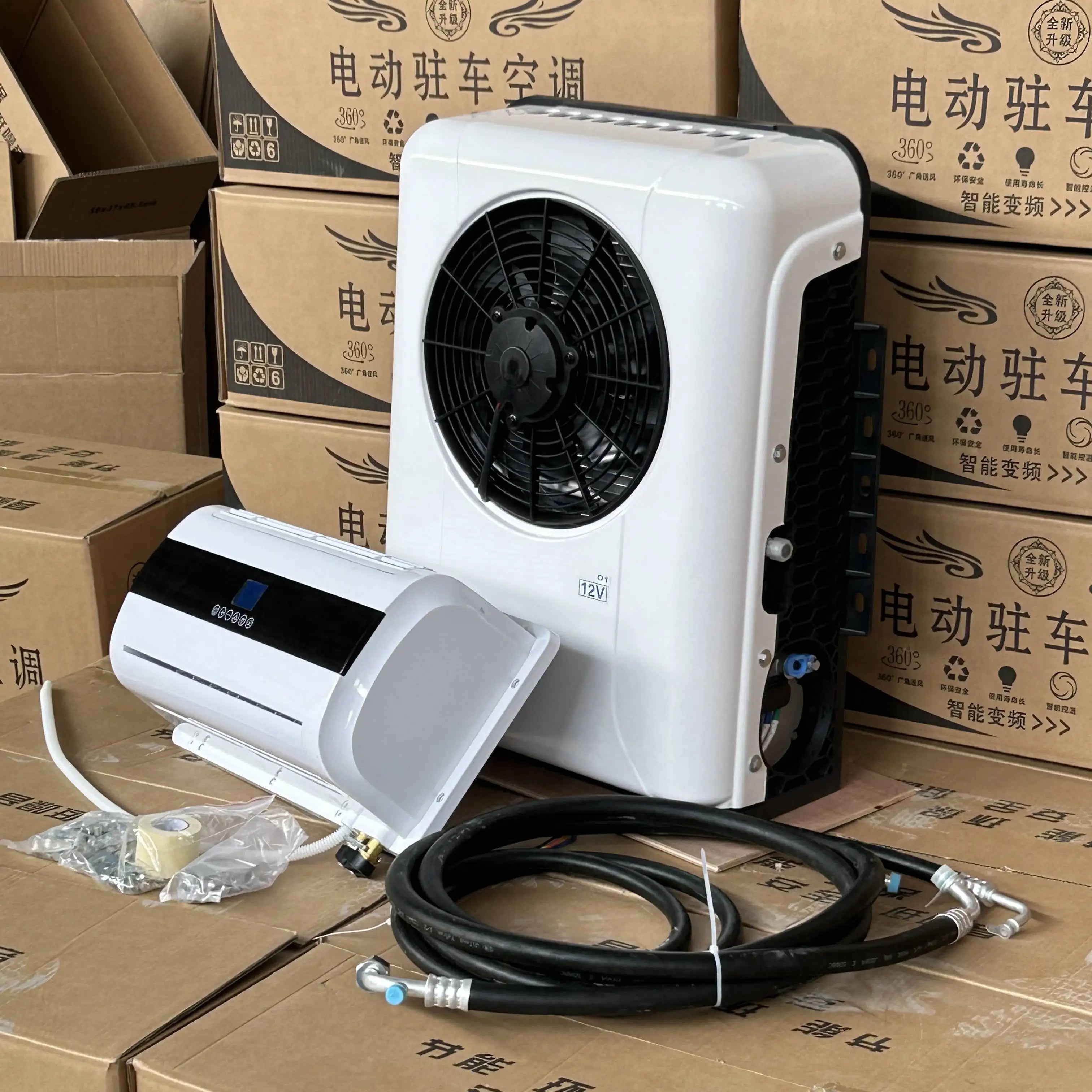 China Factory Sale Split air Conditioners for Van Tractor Cab air Conditioning Unit Electric Ac for Car