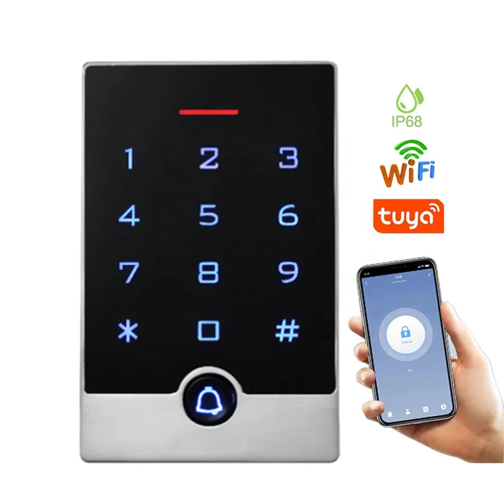 Waterproof / Weatherproof Wifi Tuya App Proximity Card Door Lock Smart Security Outdoor Access Control Keypad