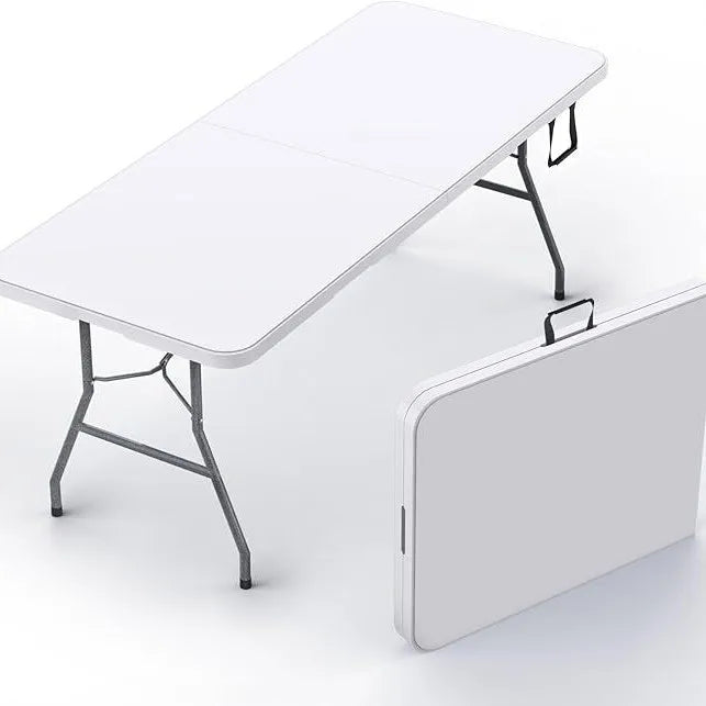 Foldable Outdoor Table - HDPE Blow-molded Long Strip Conference Table, Booth-specific Study Table, Portable Plastic Table
