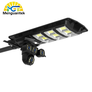 High Power HD 360-Degree No Dead Angle Weatherproof ABS Solar Garden LED Light IP65 Solar Street Light for Road Surveillance