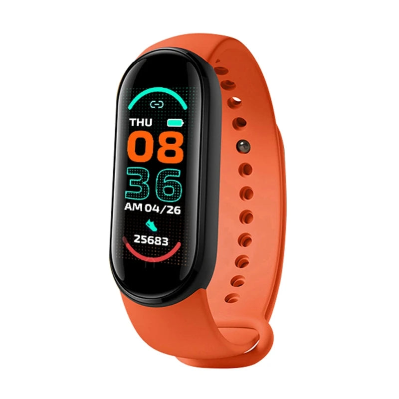 2022 Customized M6 Smart Strap Waterproof Sports Fitness Tracker Wrist M6 Bracelet Wearable Device Wristband Smart Watch