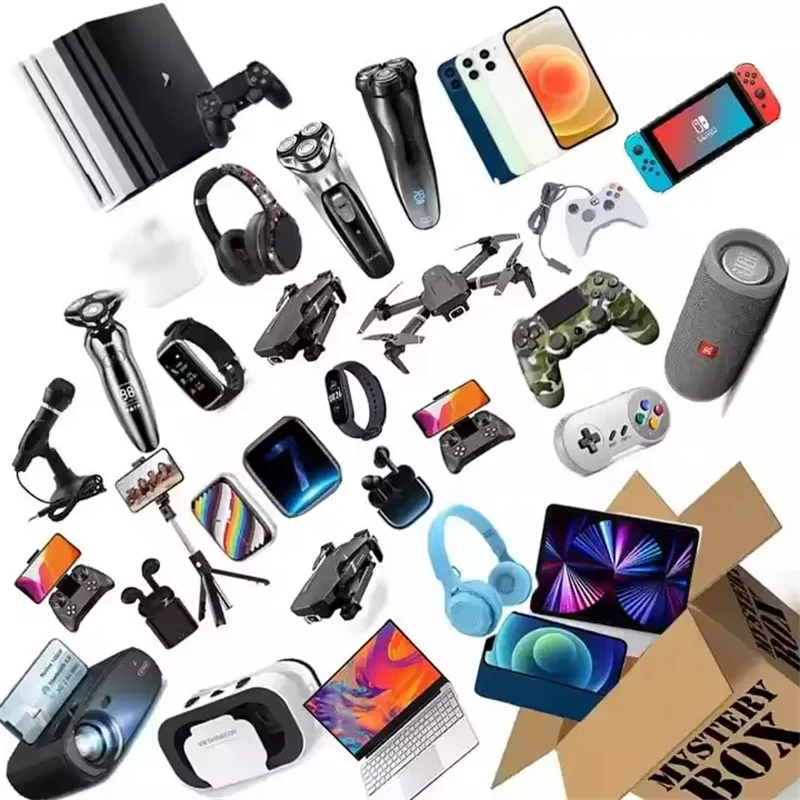Caja Misteriosa Wireless Smart Watches Lucky Draw Surprise Blind Mystery Box with IPS Display and Rubber Band for Christmas